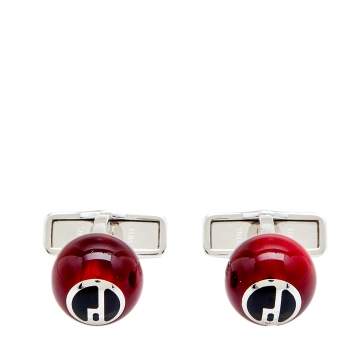 Pre Owned Dunhill Resin Sterling Silver Cufflinks