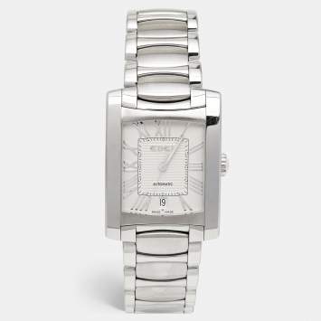 Pre Owned Ebel Silver Stainless Steel Brasilia 9120M41/62500 Men's Wristwatch 33 mm 