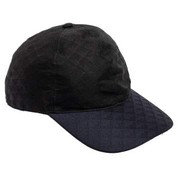 Pre Owned Emporio Armani Navy Black Logo Baseball Cap