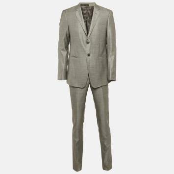 Emporio Armani Grey Wool Tailored Suit L