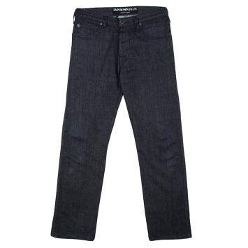 Pre Owned Emporio Armani Indigo Dark Wash Denim Basic Fit Jeans S
