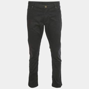 مملوكة مسبقًا Emporio Armani Navy Blue Cotton Chino Trousers XXL