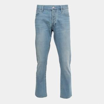 Pre Owned Emporio Armani Blue Denim Tapered Fit  Jeans XXL/Waist 41"