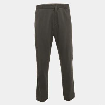 Ermenegildo Zegna Grey Cotton Knit Sweatpants L