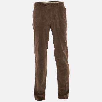Ermenegildo Zegna Brown Corduroy Trousers XL