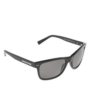 Pre Owned Ermenegildo Zegna Black EZ0001 Wayfarer Polarized Sunglasses
