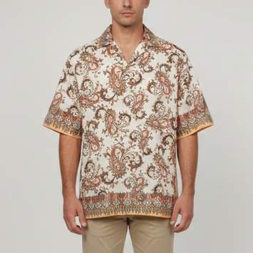 مملوكة مسبقًا Etro Multicolor Printed Cotton Short Sleeve Shirt XXL 