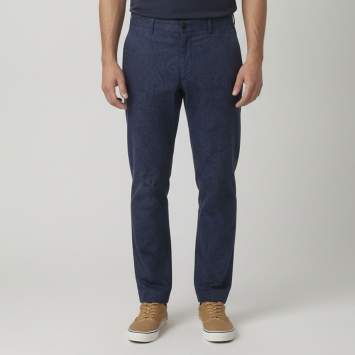 مملوكة مسبقًا Etro Navy Blue Paisley Printed Cotton Slim Fit Trousers XXL