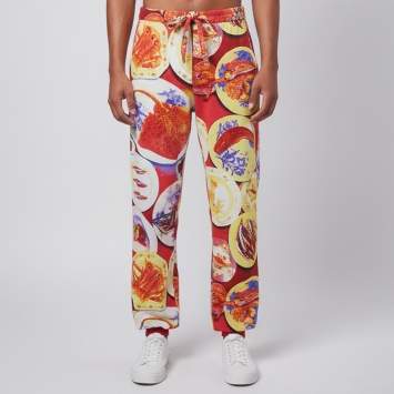 Pre Owned Etro Multicolor Printed  Jersey Drawstring Joggers XXL