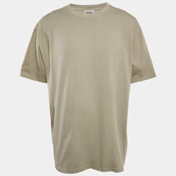 Fear of God Essentials Printed Green Oversized T-Shirt L
