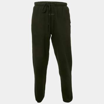 Fear of God Essentials Black Cotton Knit Trackpants S
