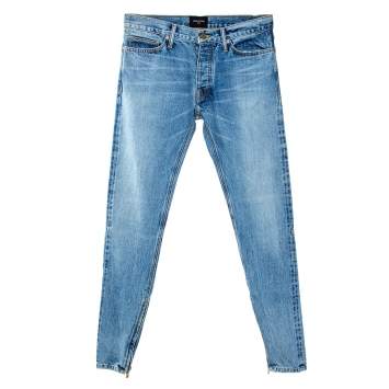 Pre Owned Fear of God Fifth Collection Indigo Medium Wash Denim Selvedge Jeans M