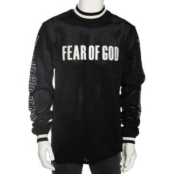 Fear of God Fifth Collection Black Perforated Knit Oversized