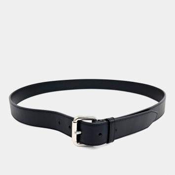 مملوكة مسبقًا Fendi Black Leather Belt