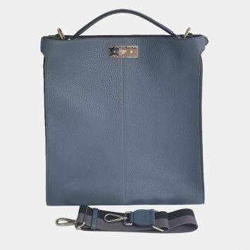 Pre Owned Fendi Fit Tempesta Multicolor Leather 1974 Peekaboo X-Lite Top Handle Bag