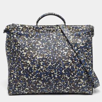 مملوكة مسبقًا Fendi Peekaboo Large Multicolor Camouflage Leather Briefcase
