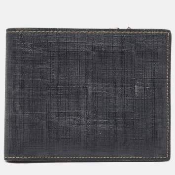 Pre Owned Fendi Grey Zucca Coated Canvas Bifold Wallet