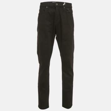 مملوكة مسبقًا بنطلون جينز فريم دينم أسود L'homme مقاس كبير جداً - إكسترا لارج الخصر 37"