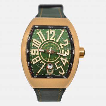 Pre Owned Franck Muller Vanguard V45SCDTCIR Automatic Green Bronze Men’s Wristwatch 44 mm