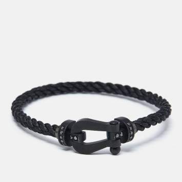 Fred Force 10 Black Diamonds Titanium Steel Bracelet 17