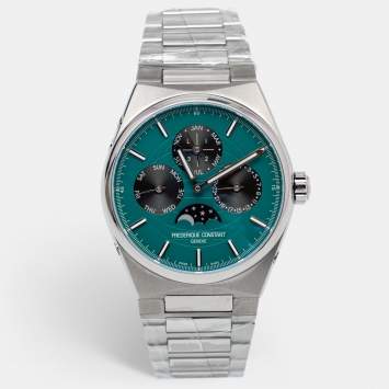 Pre Owned Frederique Constant Turquoise Titanium Highlife Year of the 50th Limited Edition FC-775LNG4NH1B Men's Wristwatch 41 mm