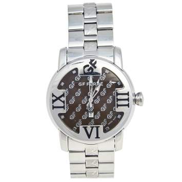 Pre Owned GF Ferre Brown Stainless Steel GF.9025B Quartz Men's Wristwatch 41 mm