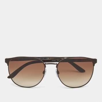 Pre Owned Giorgio Armani Brown AR6083 Gradient Sunglasses