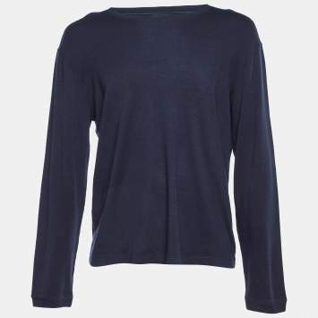 Giorgio Armani Midnight Blue Cashmere Long Sleeve Jumper 4XL