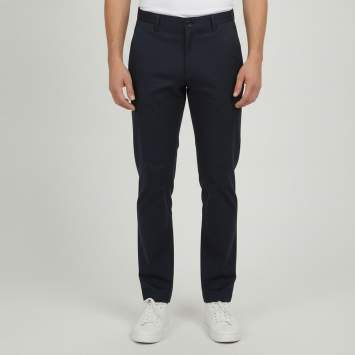 Pre Owned Giorgio Armani Navy Blue Satin Trousers 4XL