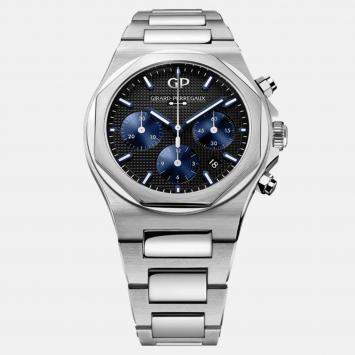 Pre Owned Girard-Perregaux Laureato 81020-11-631-11A Automatic Black Stainless Steel Men’s Wristwatch 42 mm
