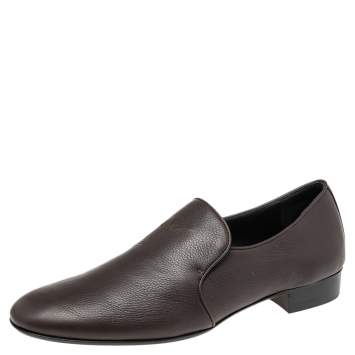 Pre Owned Giuseppe Zanotti Brown Leather Loafers Size 44