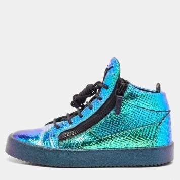 Giuseppe Zanotti Rainbow Patent Leather Low Top Sneakers Giuseppe Zanotti Rainbow Patent Leather Low Top Sneakers
