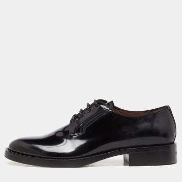 Pre Owned Givenchy Black Patent Leather Derby 42.5