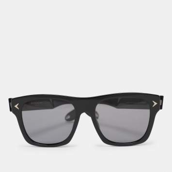 Pre Owned Givenchy Black GV 7011/S Polarized Square Sunglasses