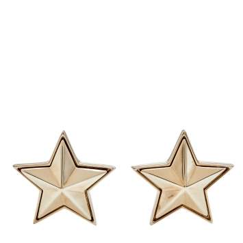 Pre Owned Givenchy Star Gold Tone Metal Cufflinks