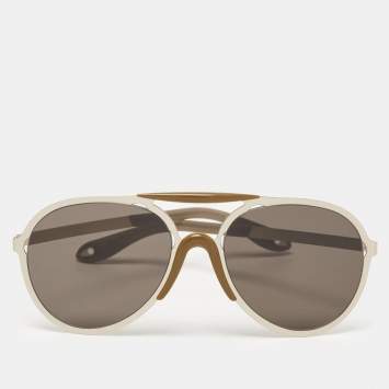 Pre Owned Givenchy Grey/Black GV7039/S Aviator Sunglasses