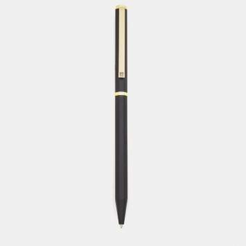 Pre Owned Givenchy Black Composite Gold Tone Ballpoint  Pen