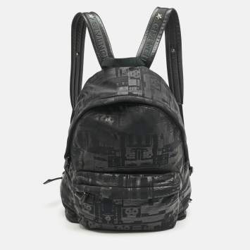 Givenchy Black Printed Padded Nylon Backpack