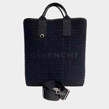 Pre Owned Givenchy Black Fabric G Essential 4G Large Tote Bag