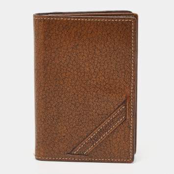 Pre Owned Givenchy Tan Leather Bifold Wallet