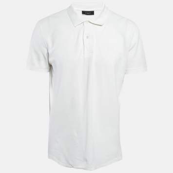 Pre Owned Givenchy White Cotton Polo T-Shirt XL