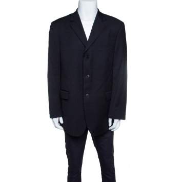 Pre Owned Givenchy Black Wool Tailored Blazer XXL