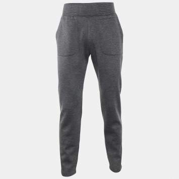 Pre Owned Givenchy Grey Neoprene Sweatpants S