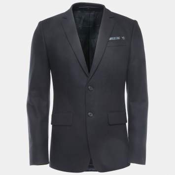 Pre Owned Givenchy Black Wool Single Breasted Blazer M
