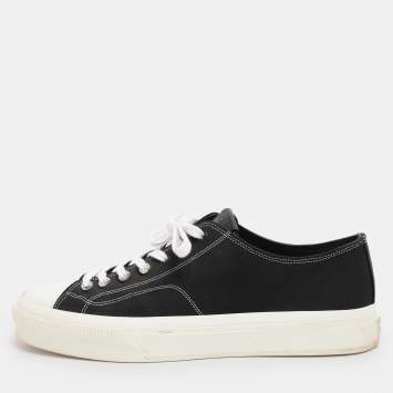 Pre Owned Givenchy Black Canvas City Low Top Sneakers Size 44