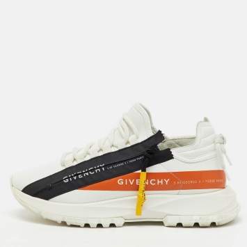 Pre Owned Givenchy White Perforated Leather Spectre Runner Sneakers Size 39