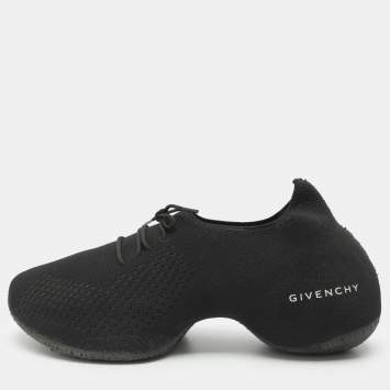 مملوكة مسبقًا Givenchy TK-360 Size 38 Black Stretch Fabric Sneakers