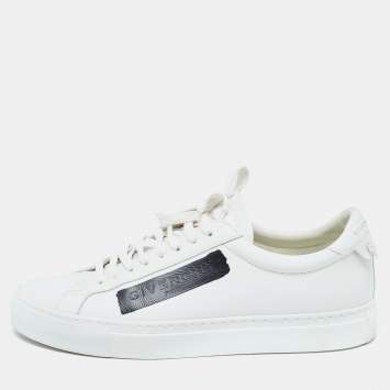 Pre Owned Givenchy White Leather Low Top Sneakers Size 40