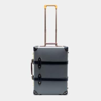 Pre Owned Globe Trotter Tricolor Fiber Board And Leather Centenary Carry On Suitcase
