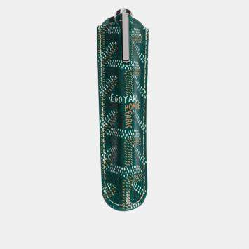 Goyard Green Goyardine Canvas Clamecy Rollerball Travel Pen